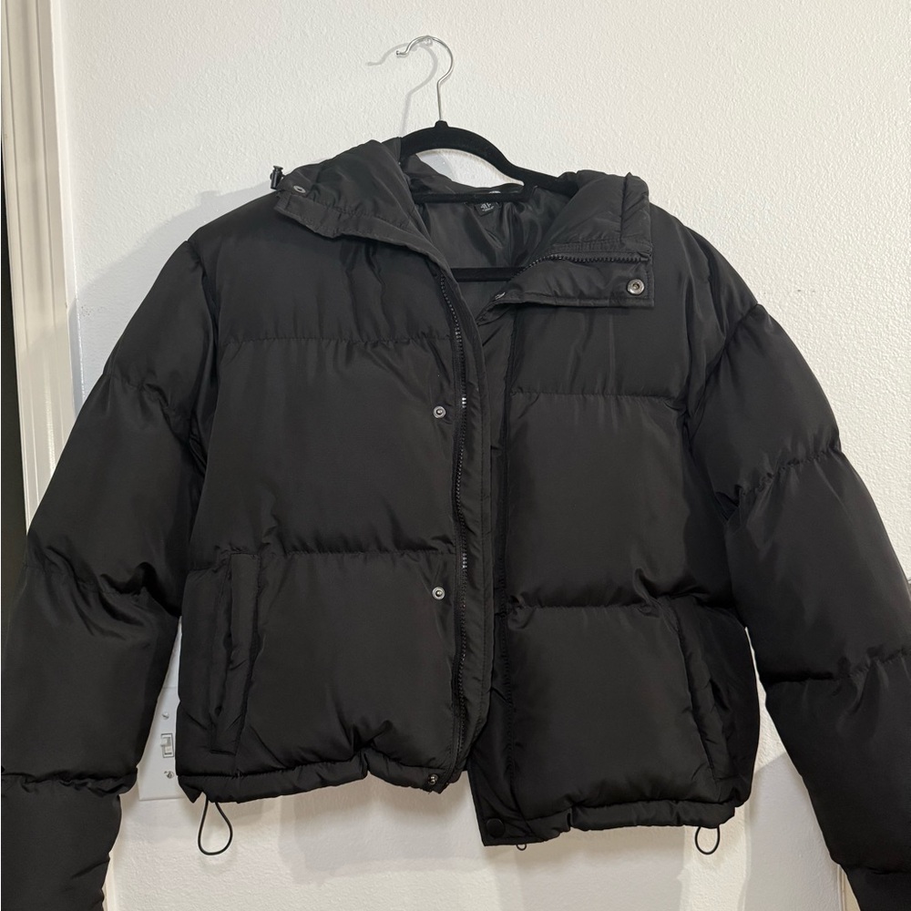 PrettyLittleThing Black Puffer Jacket